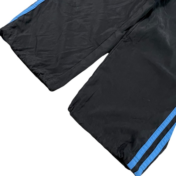 Adidas size small dark grey with blue stripes Capri pants elastic waist & ankles - Picture 5 of 15